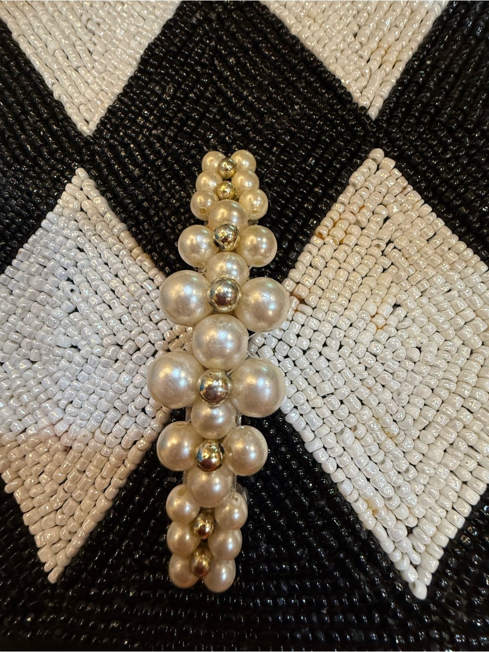 NWOT Pearl Cluster Barrette Hair Clip - Cream and Silver